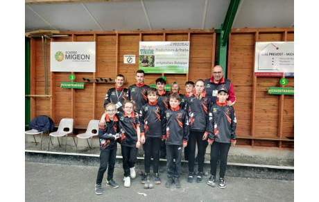 Doublette jeune minime, cadet , junior à Secondigny